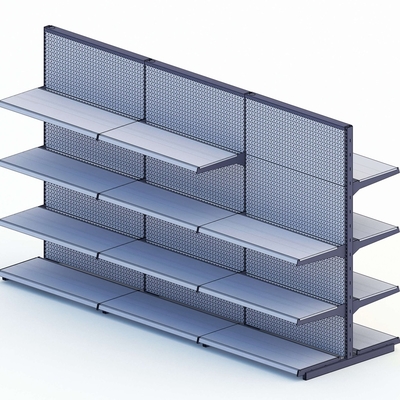 Rayonnages de supermarché robustes, présentoirs modulaires pour la vente au détail