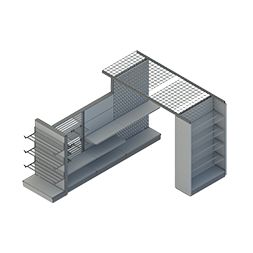 Rayonnages de supermarché robustes / Présentoirs de vente au détail
