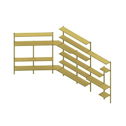 Système d'étagères de supermarché 1500 mm